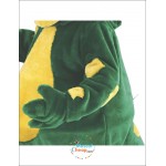 Cute Green Dragon Mascot Costume