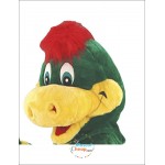 Cute Green Dragon Mascot Costume