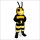 Drone Bee Mascot Costume
