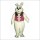 Easter Bunny Vest Mascot Costume