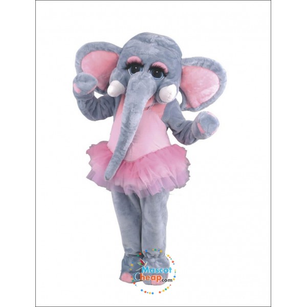 Cute Friendly Elephant Mascot Costume