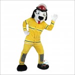 Fire Dog Mascot Costume