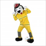 Fire Dog Mascot Costume