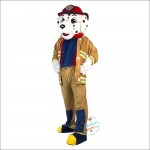 Fire Dog Mascot Costume