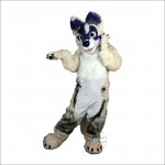 Flower Face Dog Mascot Costume