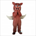 Flying Pig Swine Cartoon Mascot Costume