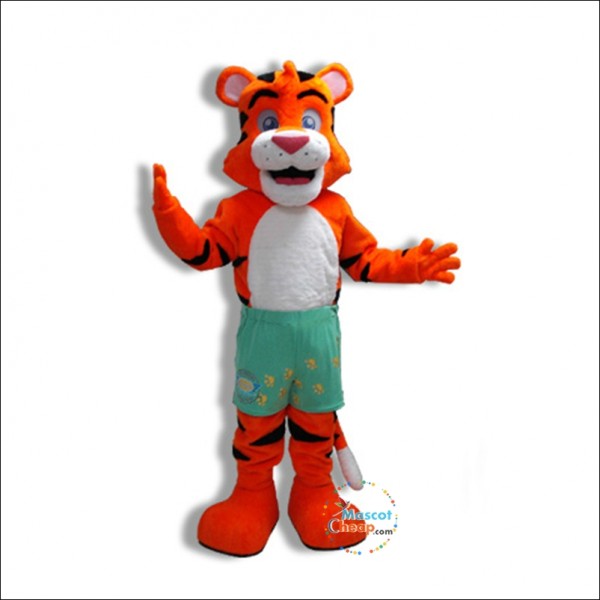 School Lovely Tiger Mascot Costume