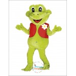 Frog Mascot Costume Happy
