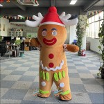 Gingerbread Man Inflatable Mascot Costume