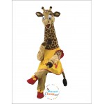 Cute Happy Giraffe Mascot Costume