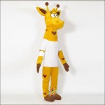 Giraffe Mascot Costume High Quality