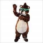 Glasses Mouse Raccoon Mascot Costume