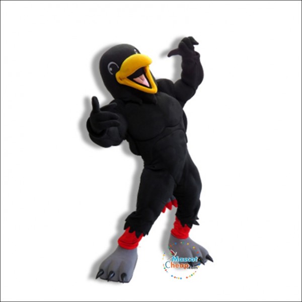 Happy Raven Mascot Costume
