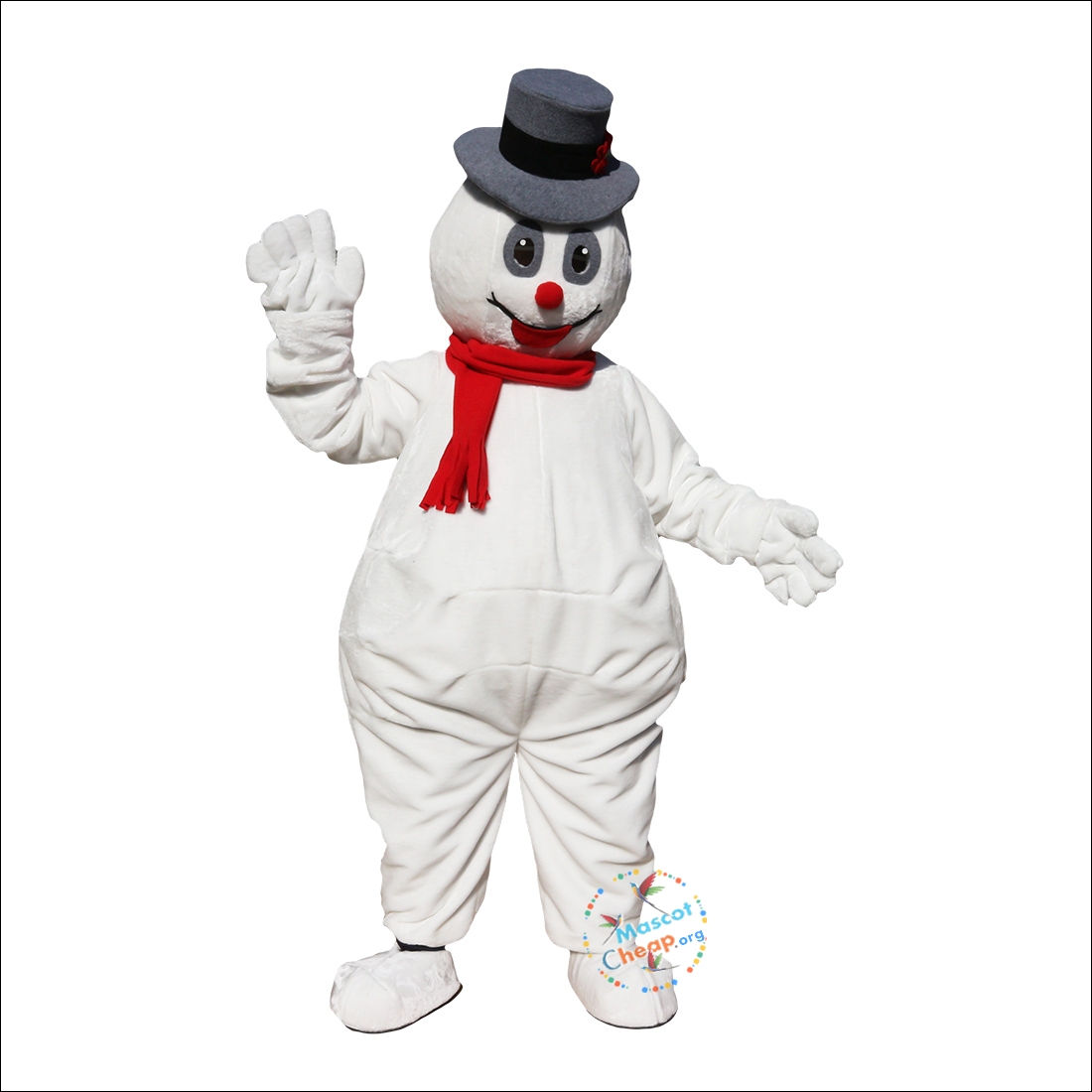 Snowman Boys Costume with Scarf & Holly Hat main image 1