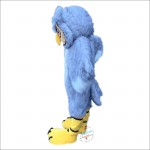 Gray Long-Haired Owl Cartoon Mascot Costume