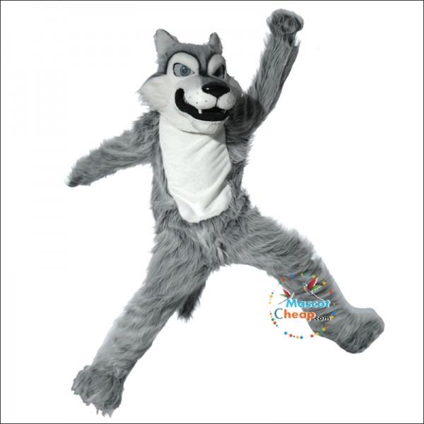 Gray Wolf Mascot Costume