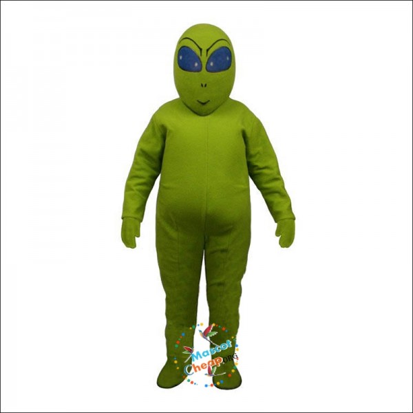 Green Alien Mascot Costume