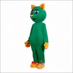 Green Cat Mascot Costume