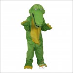 Green Crocodile Alligator Crocodilian Cayman Caiman Cartoon Mascot Costume