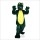 Green Crocodile Cartoon Mascot Costume
