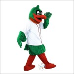 Green Duck Cartoon Mascot Costume