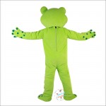 Green Frog Cartoon Mascot Costume