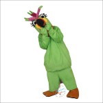 Green Parrot, Bird Cartoon Mascot Costume