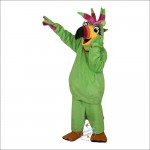 Green Parrot, Bird Cartoon Mascot Costume