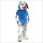 Grey Dog Cartoon Mascot Costume