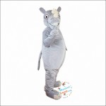 Grey Rhinocero Mascot Costume