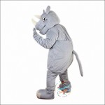 Grey Rhinocero Mascot Costume