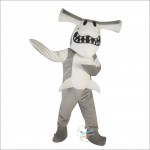 Grey Shark Tiger Shark Cartoon Mascot Costume