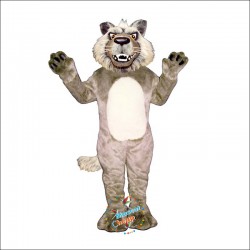 Growling Wolf Mascot Costume