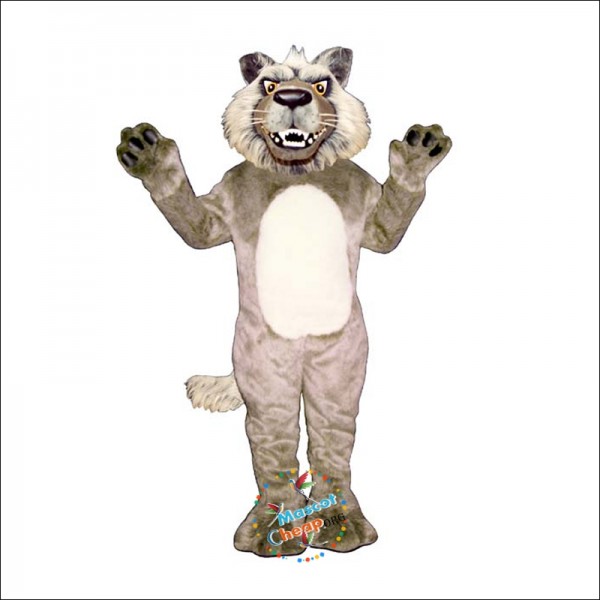 Growling Wolf Mascot Costume