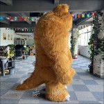 Hairy Monster Yellow Inflatable Mascot Costume