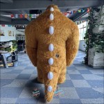 Hairy Monster Yellow Inflatable Mascot Costume