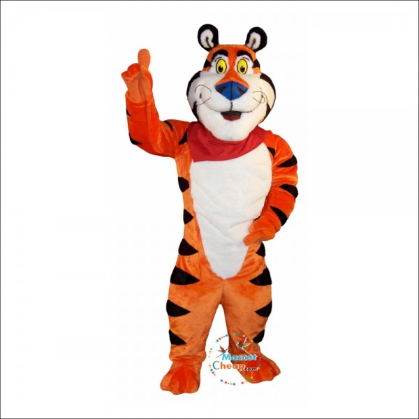 Handsome Charm Tiger Mascot Costume