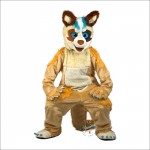 Handsome Fox Dog Mascot Costume