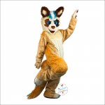 Handsome Fox Dog Mascot Costume