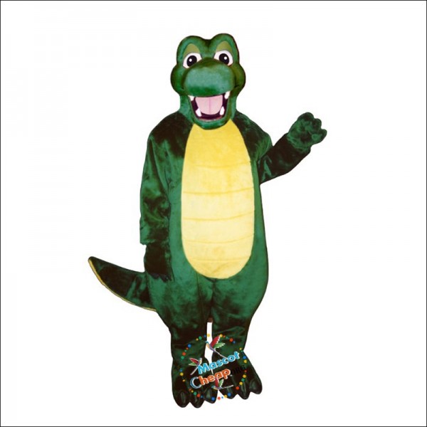 Happy Alligator Mascot Costume