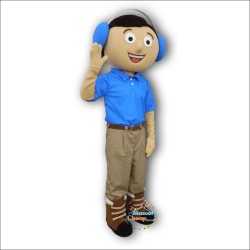 Happy Boy Mascot Costume