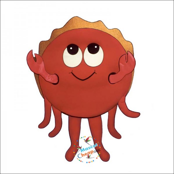 Happy Crab Mascot Costume