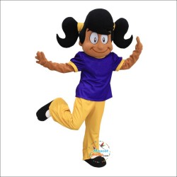 Happy Girl Mascot Costume