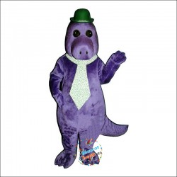 Jake The Saurus Hat & Tie Mascot Costume