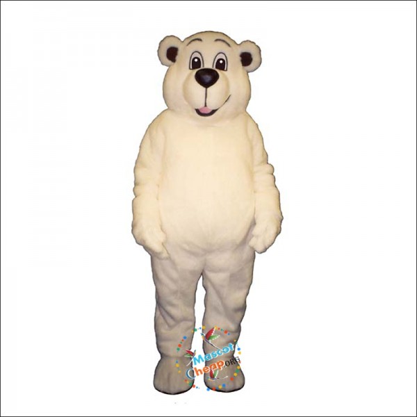 Johnnie Polar Bear Mascot Costume