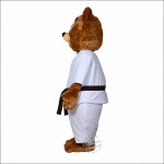Karate bear Mascot Costume