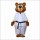 Karate bear Mascot Costume