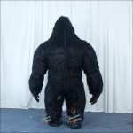 King Kong Black Plush Inflatable Mascot Costume