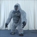 King Kong Grey Plush Inflatable Mascot Costume