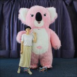 Koala Plush Pink Inflatable Mascot Costume